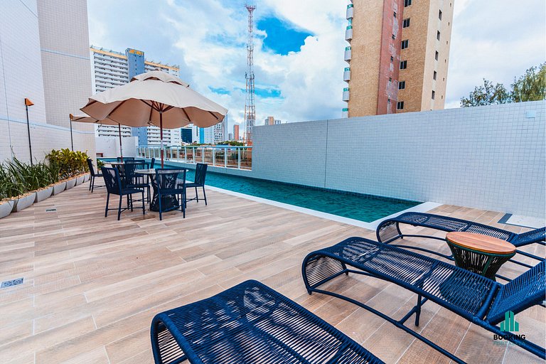 Apartamento 1 Quarto com Vista Parcial para o Mar