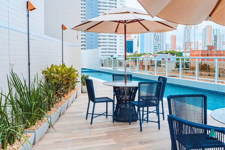 Apartamento 1 Quarto com Vista Parcial para o Mar