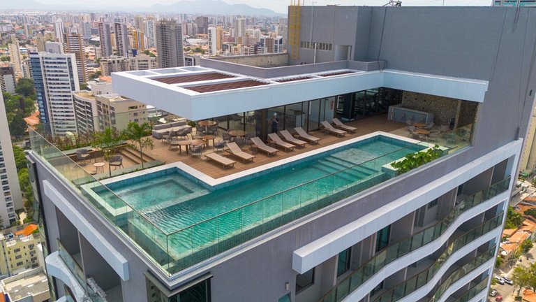 Studio Beach Class Meireles – Rooftop & Piscina