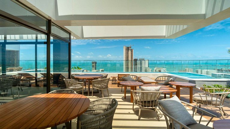 Studio Beach Class Meireles – Rooftop & Piscina