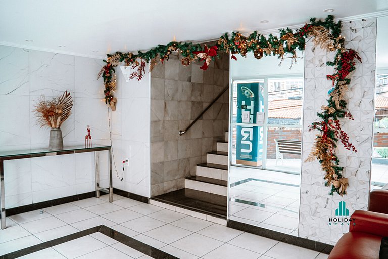 Apartamento familiar a 50m da praia