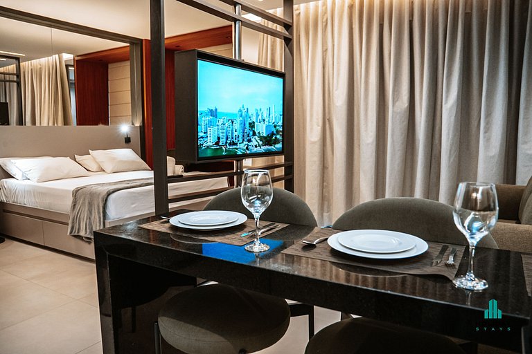 Studio Beach Class Meireles – Rooftop & Piscina