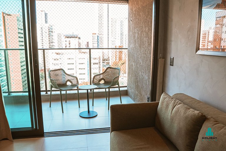 Studio Beach Class Meireles – Rooftop & Piscina