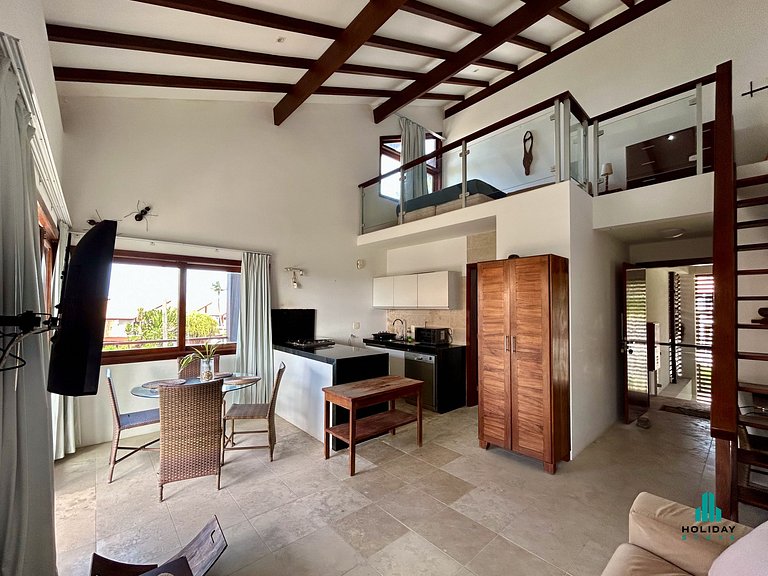 Duplex com vista para o mar