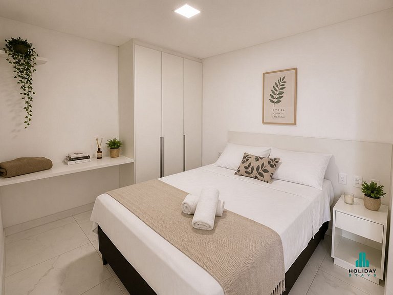 Apartamento 1 Quarto com Vista Parcial para o Mar