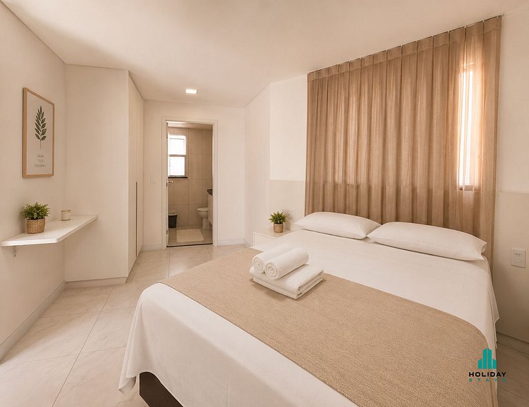 Apartamento 1 Quarto com Vista Parcial para o Mar