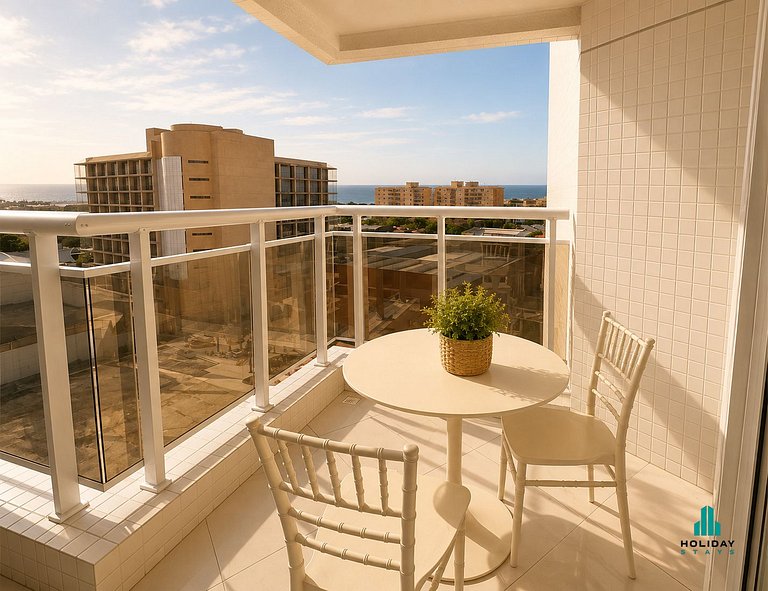 Apartamento 1 Quarto com Vista Parcial para o Mar