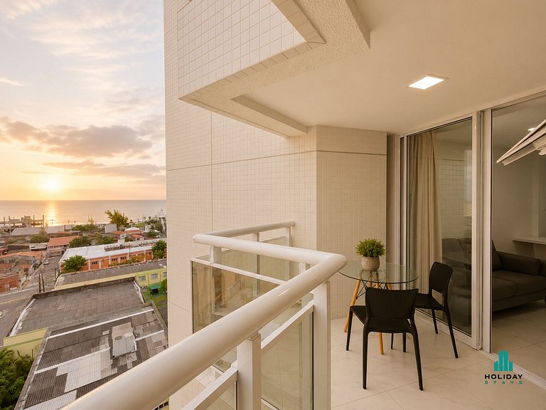Apartamento 1 Quarto com Vista Parcial para o Mar