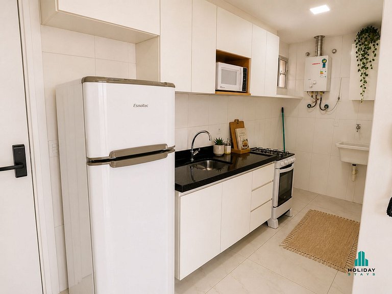 Apartamento 1 Quarto com Vista Parcial para o Mar