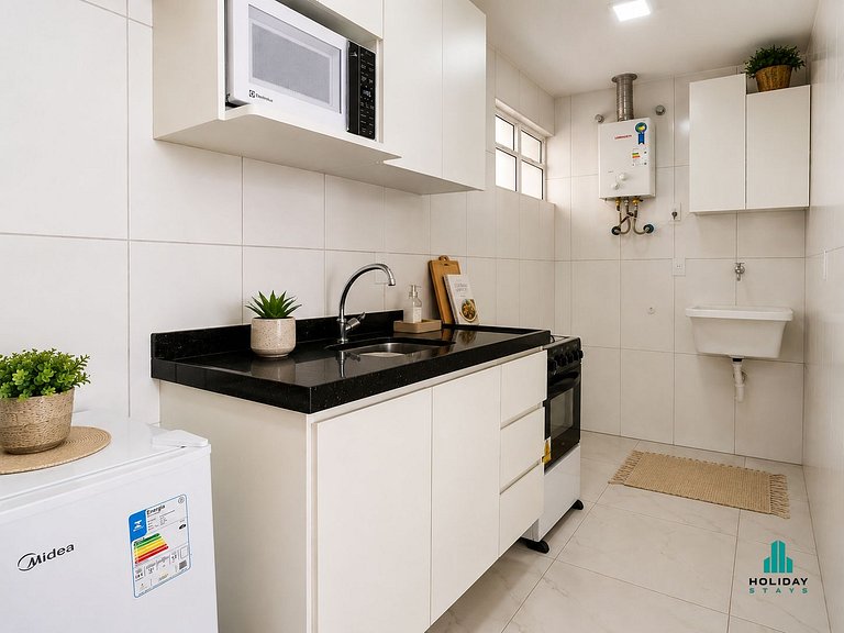 Apartamento 1 Quarto com Vista Parcial para o Mar