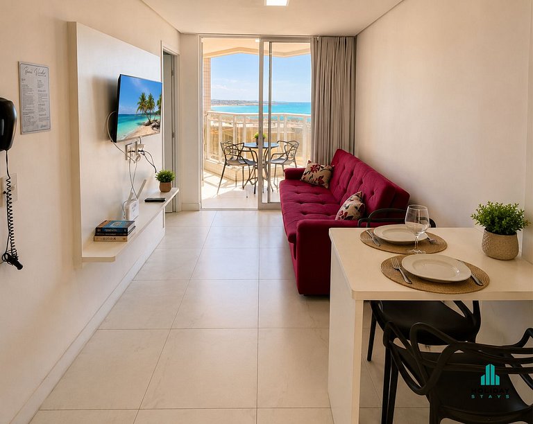 Apartamento 1 Quarto com Vista Parcial para o Mar