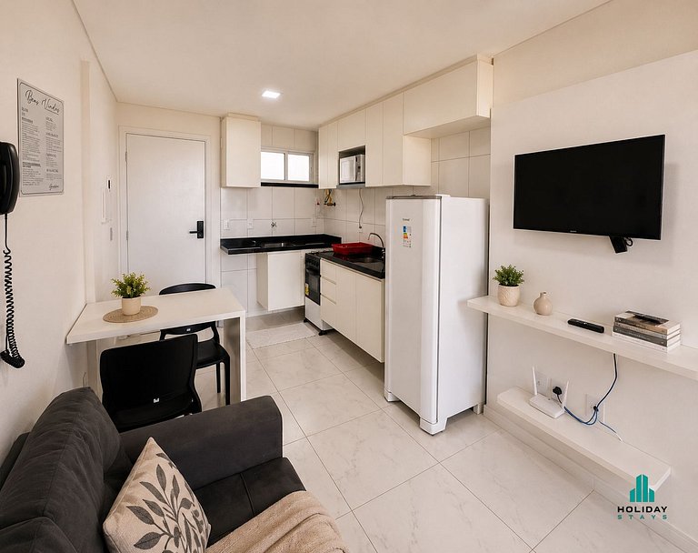 Apartamento 1 Quarto com Vista Parcial para o Mar